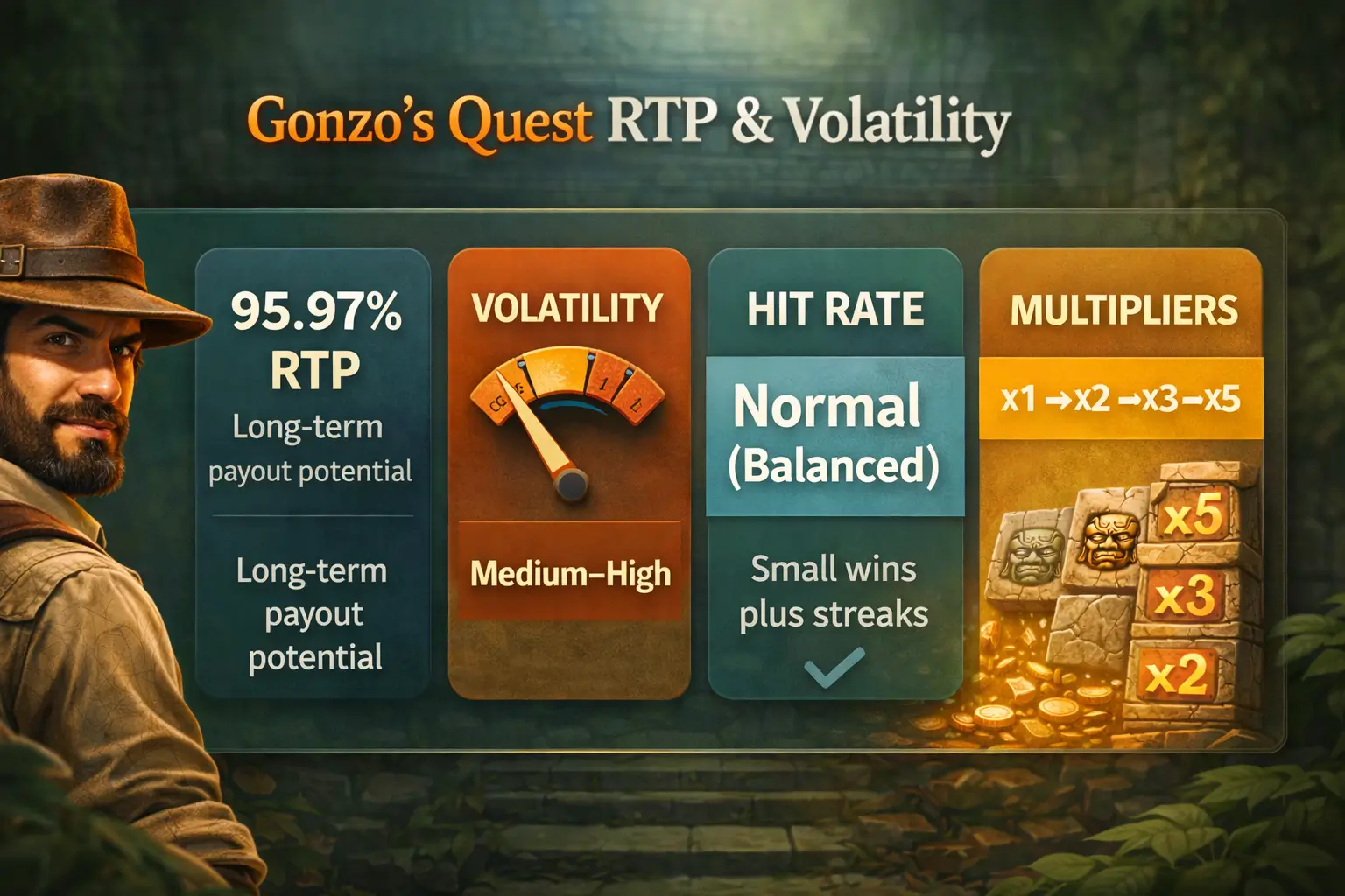Gonzo’s Quest RTP & Volatility
